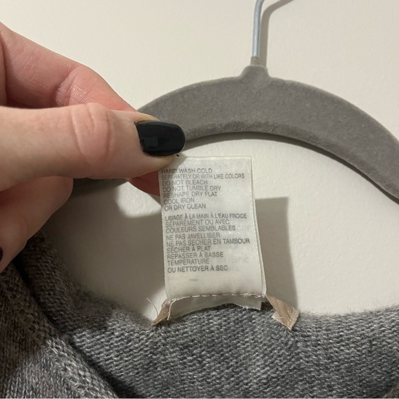 Hekla&co merino wool cashmere women long sleeve sweater medium made in italy - Picture 4 of 10